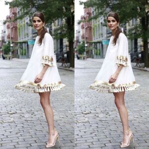 MESTIZA SHIMMY SHIMMY TASSEL DRESS